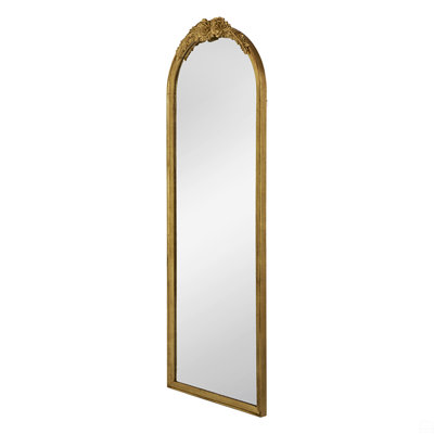 Wood Floor Mirror Full Body Mirror Dressing Make Up Mirror