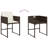  Patio Dining Set Set Of 10 Brown-87390630-87390631
