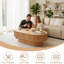 Table basse ovale