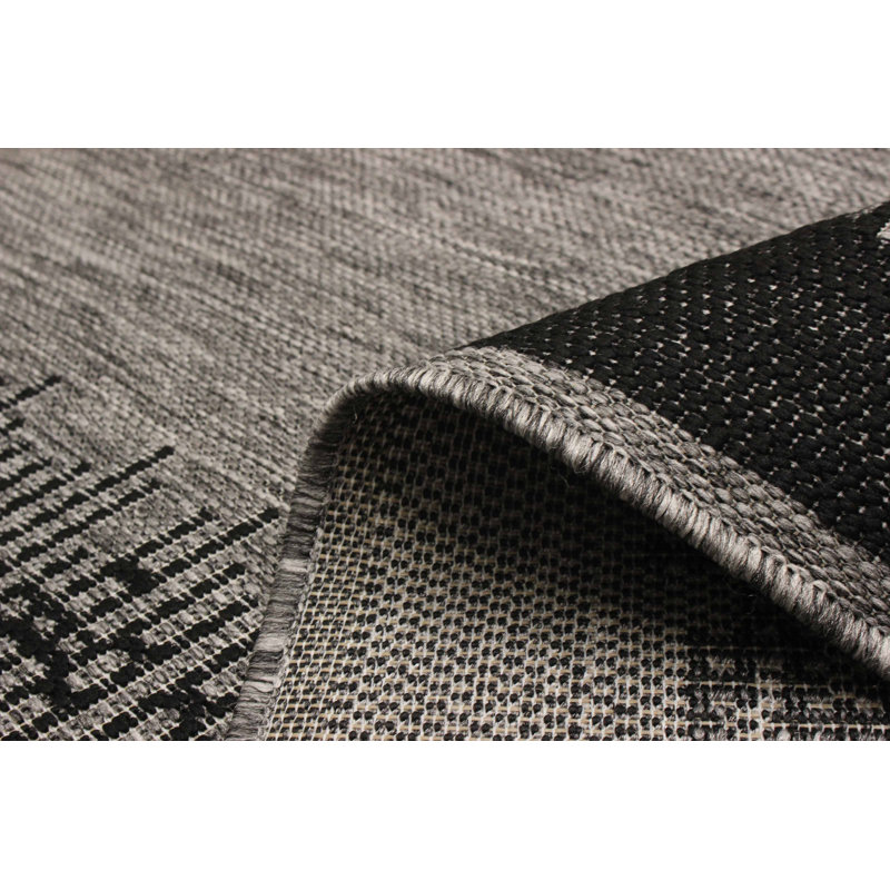 Tapis gris Edge, Rectangulaire 8 pi x 10 pi