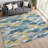 Machine Washable Indoor/Outdoor Chantille ACN2329 Stripes Rug-1455617689