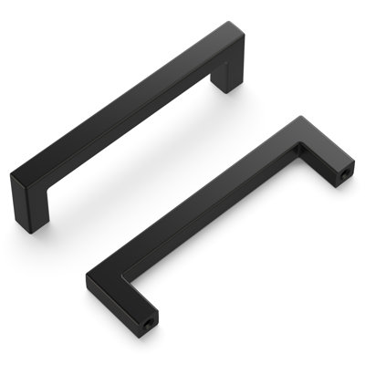 Skylight Collection Handle Pull - 3-3/4" Center to Center Cabinet Pull Matte Black - Contemporary Hardware for Drawers & Cabinets 