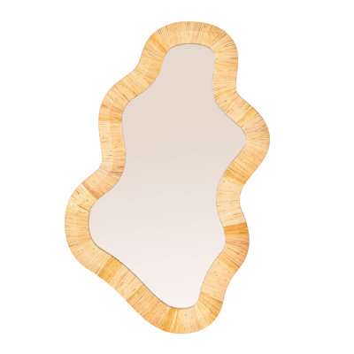 Delphine Wavy Rattan Wall Mirror