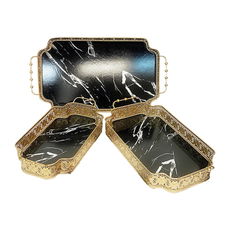 Metal Tray - Set of 3