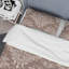 Damas brun - ensemble de housse de couette abstrait - microfibre de polyester-1072669271