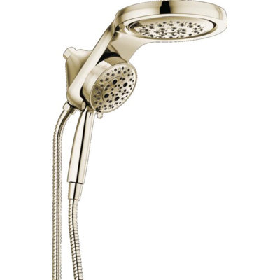 Hydrorain 5 Spray Dual Shower Head and Handheld Shower with Lumicoat and H2Okinetic 175 GPM