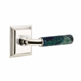 Select Round Privacy (Bed & Bath) Door Lever with Square Rosette
