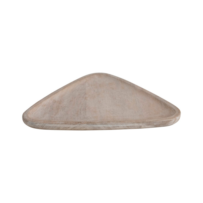 Mango Wood Tray, Triangular Shaped