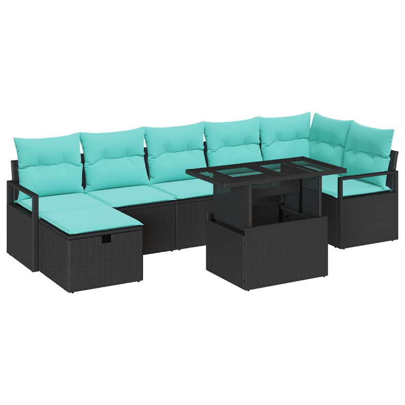 Ensemble de canapé de jardin avec coussin vidaXL 8 pièces vidaXL