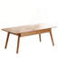 Solid Wood Centre Table with Storage Shelf, Easy Assembly, Perfect for Home Office and Study Use, 120x56x45cm