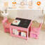 Ensemble de table en bois pour enfants et 2 chaises, table d'activités 4-en-1 avec tiroirs de rangement et plateau amovible-1654970852