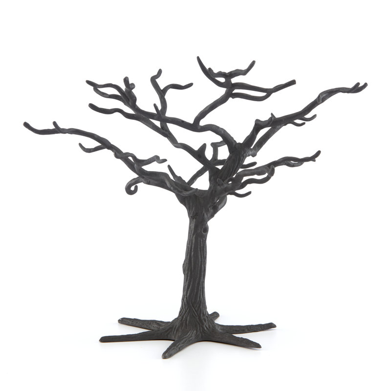 ORNAMENT TREES Matte Black Metal Ornament Tree