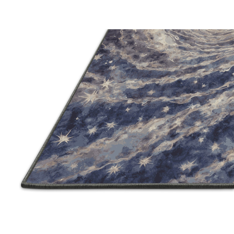 Tapis gris soyeux et moelleux, Rectangle 5 pi x 7 pi