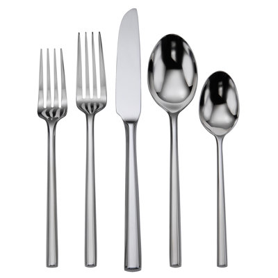 Oneida Community 5 Piece 18/10 Stainless Steel Flatware Set, Service For 1