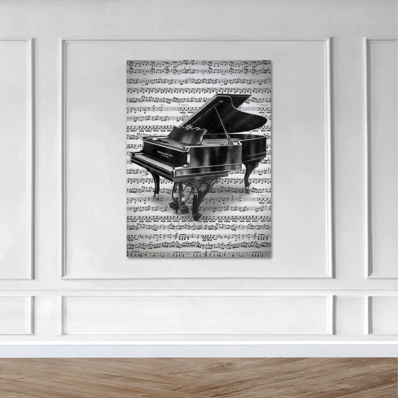 «The Piano Melody», impression sur toile tendue, H 36 po x l 24 po x P 2 po