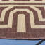 Tapis intérieur / extérieur beige / naturel à motif géométrique Arneshia-2102319906