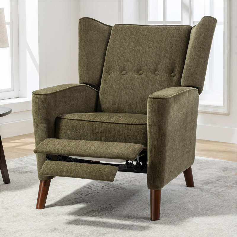 Fauteuil inclinable Libeth, Chenille verte