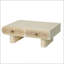 Table basse à bord arrondi avec tiroir en bois massif à motif floral, parfaite pour le salon et le bureau