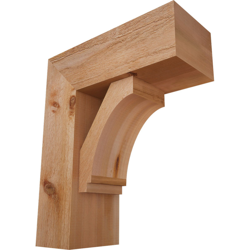 Support de bloc impérial avec entretoise décalée, 24 x 20, Cèdre rouge occidental de l 8 po (scié brut)