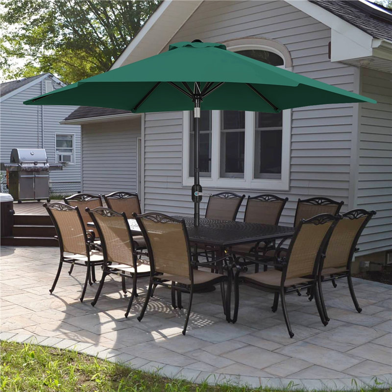 Charlean 269cm Tilt Parasol, Dark Green