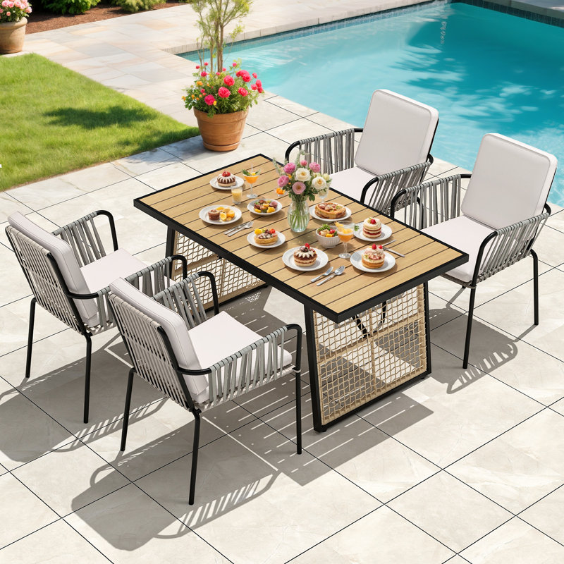 Bozarth Rectangular 4 - Person 59.1" Long Dining Set