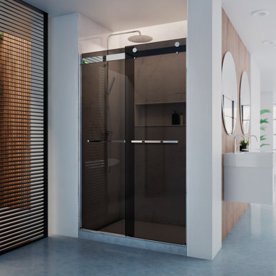DreamLine Dexterity 44-48 in. W x 76 in. H Frameless Bypass Shower Door
