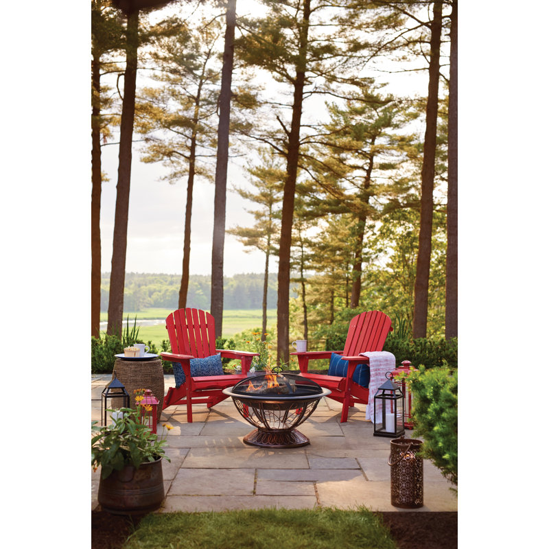 Spill The Tea Round Steel Wood Burning Smokeless Fire Pit