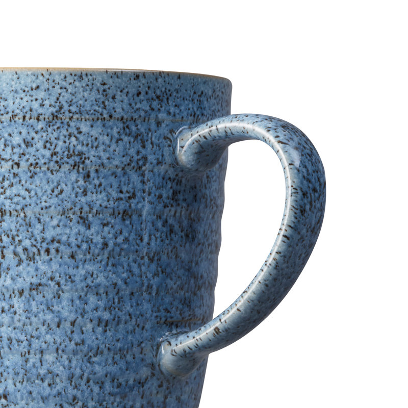 Denby Studio Blue Ridged Mugs
