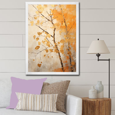 " Peach And Beige Tree Sycamores Song "