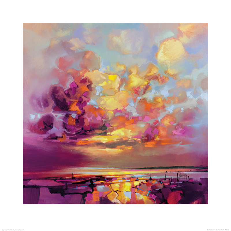 Cloud Construction by Scott Naismith - No Frame Painting, 60 cm H x 60 cm W