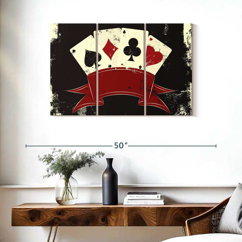 Emblème du casino de Senne, H 24 po x l 38 po