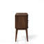 Desserte Mid-Century moderne - 2 tiroirs, 2 armoires, finition cerisier
