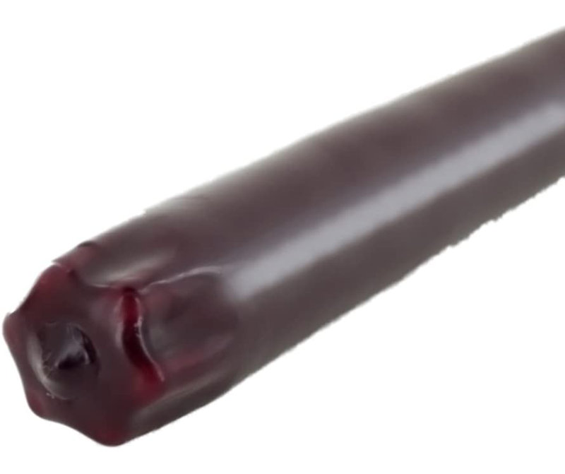 Unscented Taper Candle, 10" H x 0.875" W x 0.875" D, Burgundy