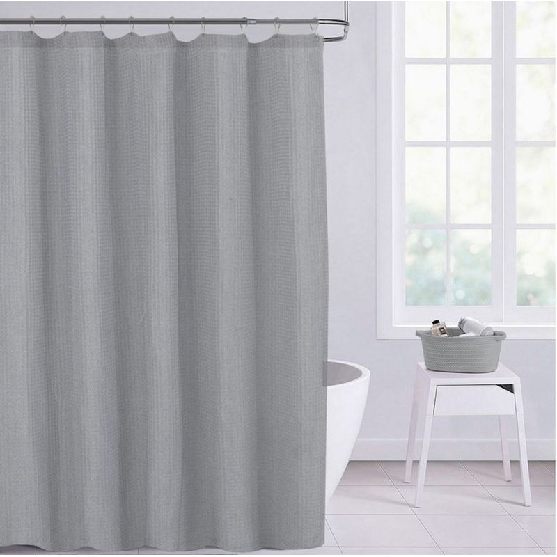 Cotton Shower Curtain, Gray