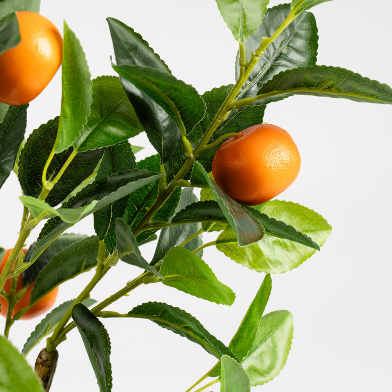 76cm Faux Orange Tree in Woven Basket