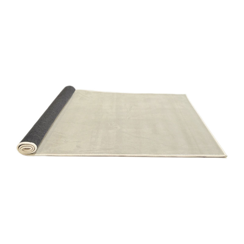 Tapis contemporain de couleur unie, Rond 8 pi x 8 pi