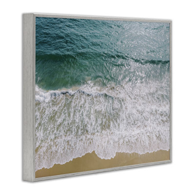 «Coastal Sea Waves», estampe numérique par Justine Milton
