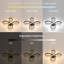 Stylish Flower-Shaped Dimmable Flush Mount with Remote