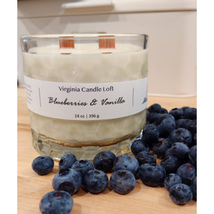 Bougie parfumée au bleuet et à la vanille