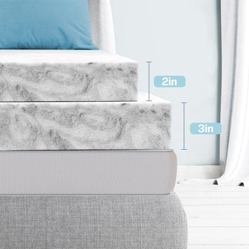 Abdou Extra-long Twin 2'' Memory Foam Mattress Topper