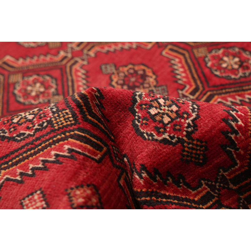 Tapis rouge Teimani 2 pi 11 po x 5 pi 7 po