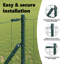 Euro Fence With 7 Posts Galvanised Steel-1314009039-1314009083