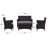 Mckeever 4 - Person Patio Conversation Set with Cushions-38813278
