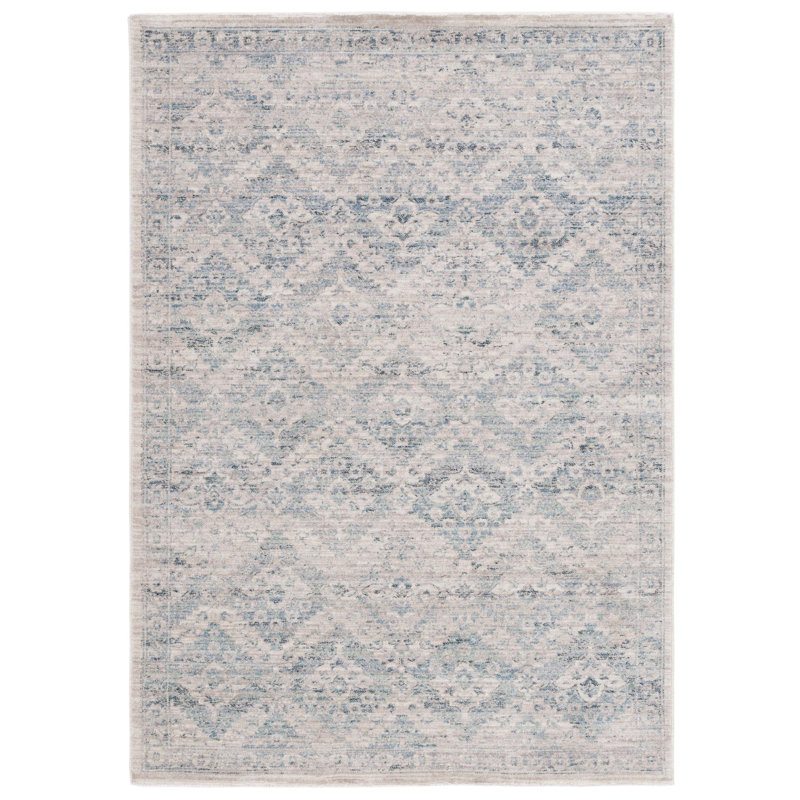 Neave Antique Patina Performance Geometric Rug, Rectangle 8' x 9'6"