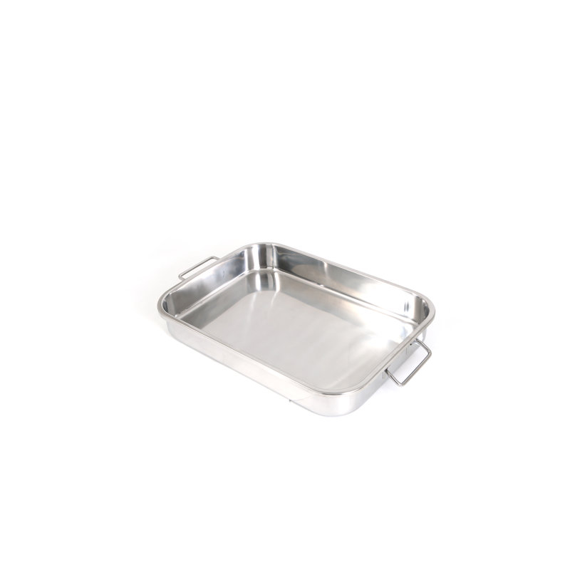 Stainless Steel 4-Piece Lasagna and Roasting Pan Set with Handles