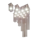 Tubes Ceiling Lamp 15 White Glossy Matt Nickel E26 Ul