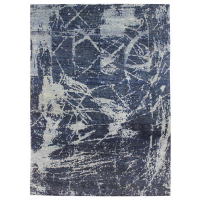 Erased Look One-of-a-Kind 8'8" X 11'11" Area Rug