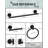 12 - Piece Bathroom Hardware Set