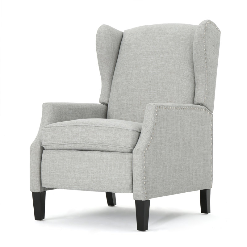 Fauteuil inclinable manuel 26,5 po Boruta, Mélange de polyester mousse grise