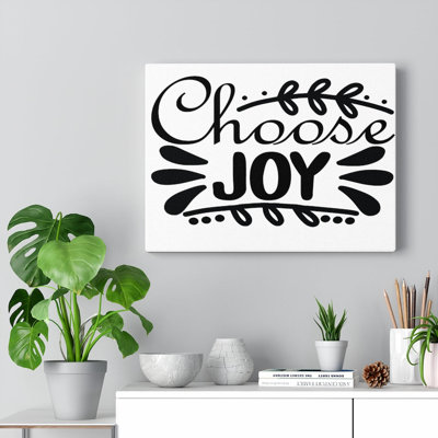 Choose Joy - Wrapped Canvas Print